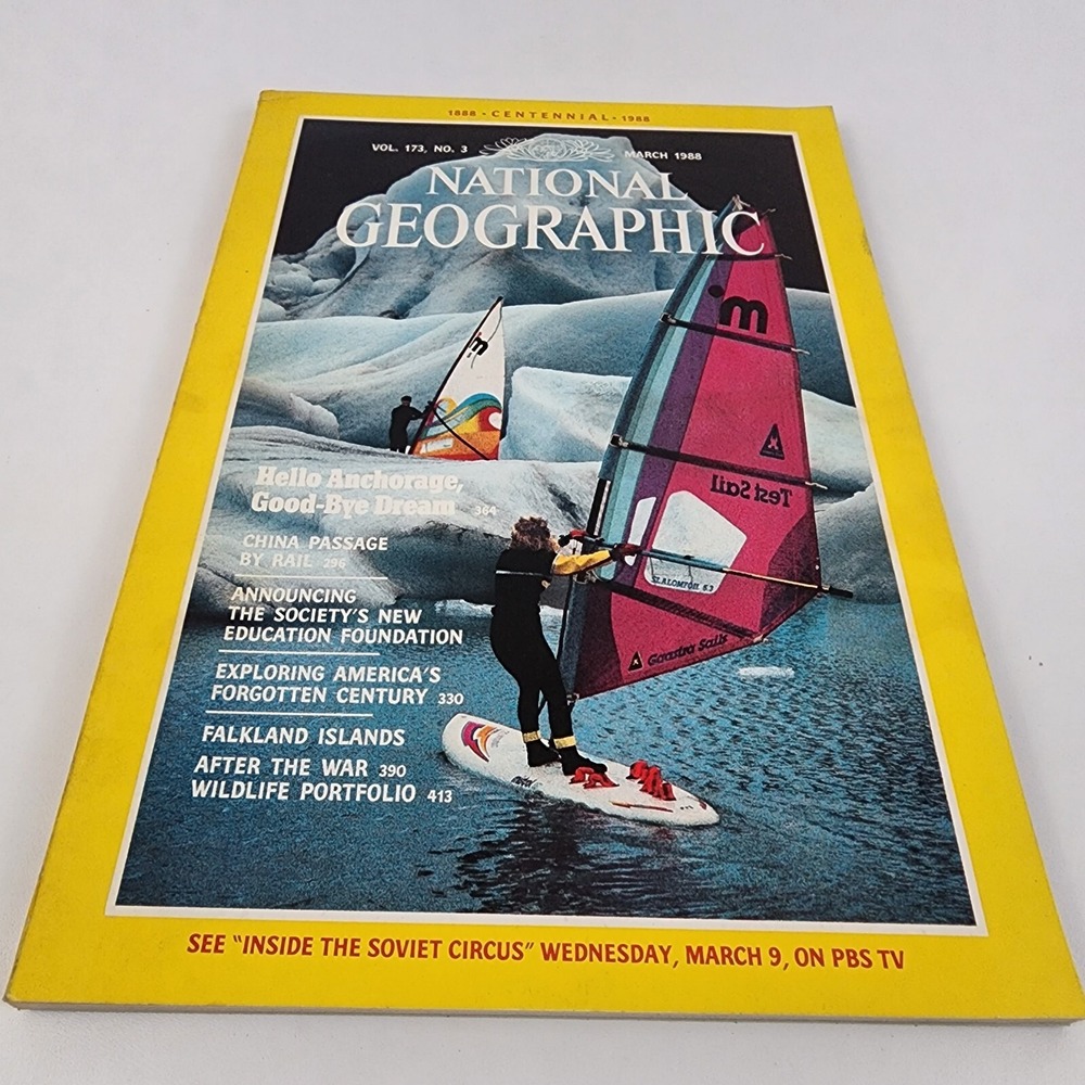 National Geographic Magazine March 1988 No Insert